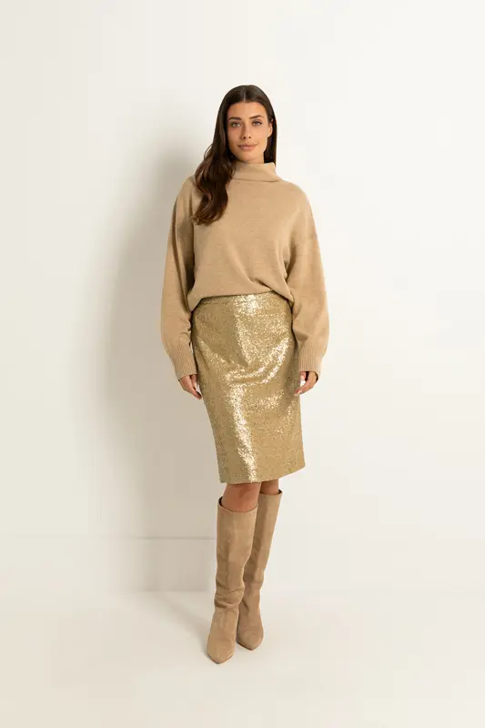 Midirok met pailletten