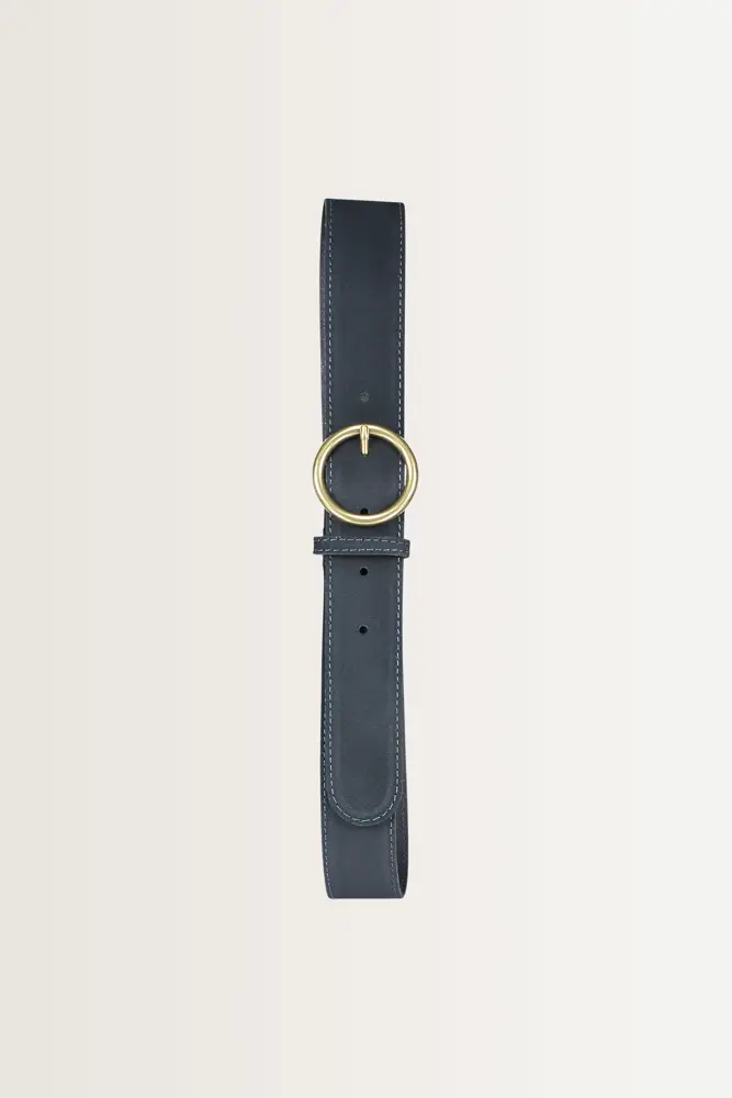 Riem met vintage metalen gesp