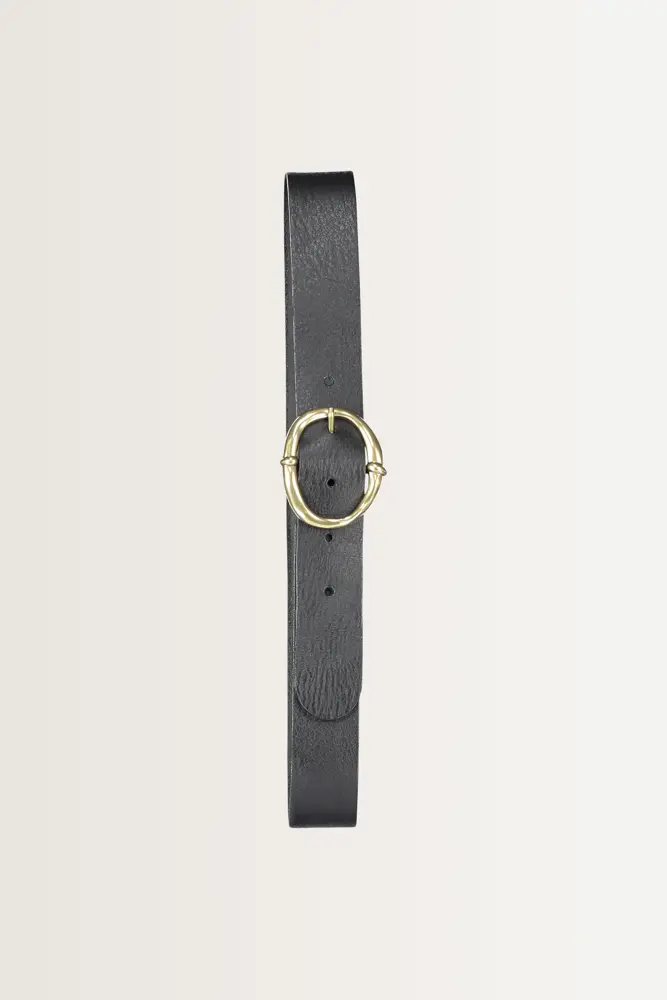 Riem met vintage metalen gesp