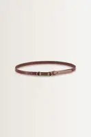 Smalle riem met goudkleurige bit-gesp