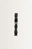 Leren riem met golvend patroon
