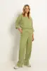 Pantalon subtiele glans