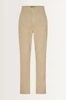 Straight-fit broek met omslag