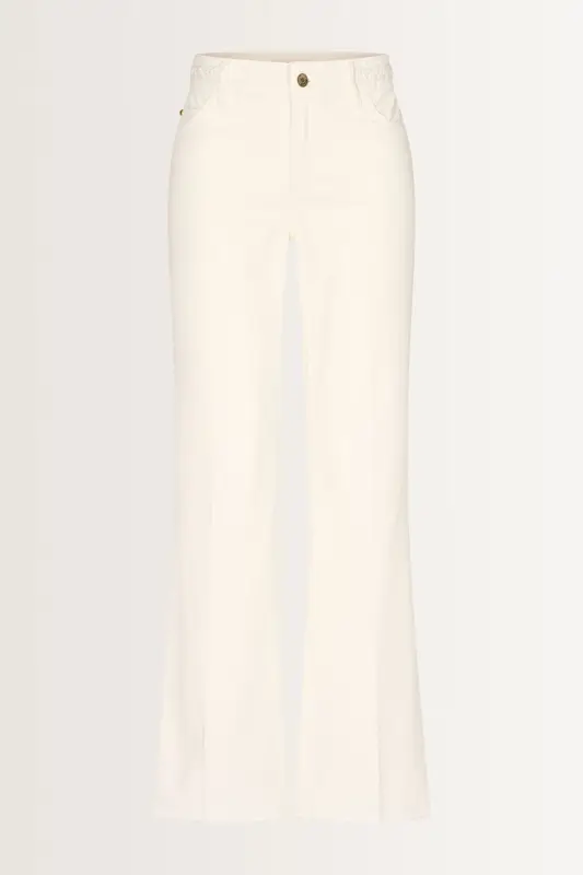 Flared jeans vlechtaccent