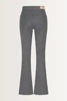 Flared jeans met fijne krijtstreep