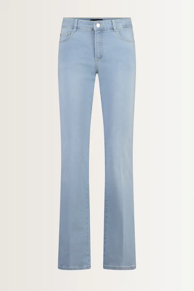 Bleached flared jeans low-rise taille