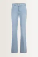 Bleached flared jeans low-rise taille