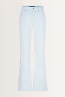 Bleached flared jeans mid-rise taille