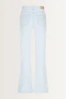 Bleached flared jeans mid-rise taille