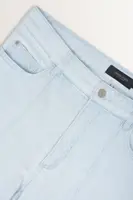 Bleached flared jeans mid-rise taille