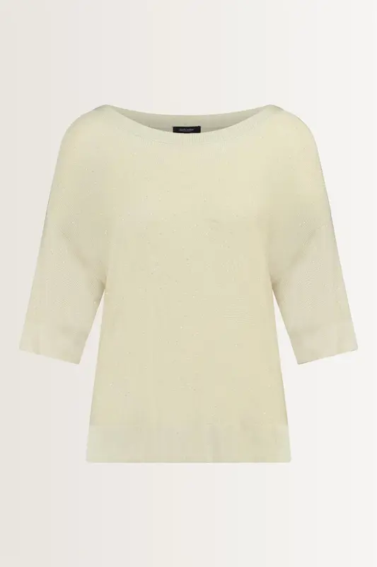 Boothals trui glitteraccent