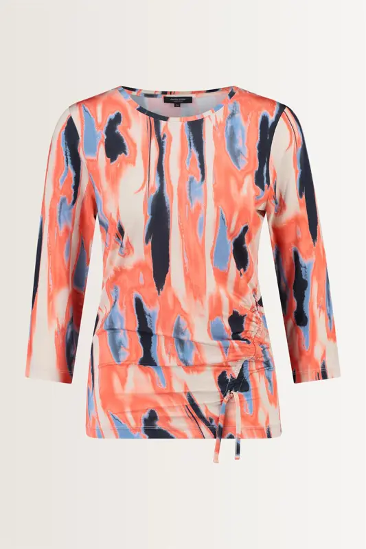 Printtop met plooidetails
