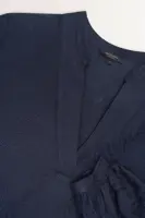 Jacquard blouse met mao-kraag