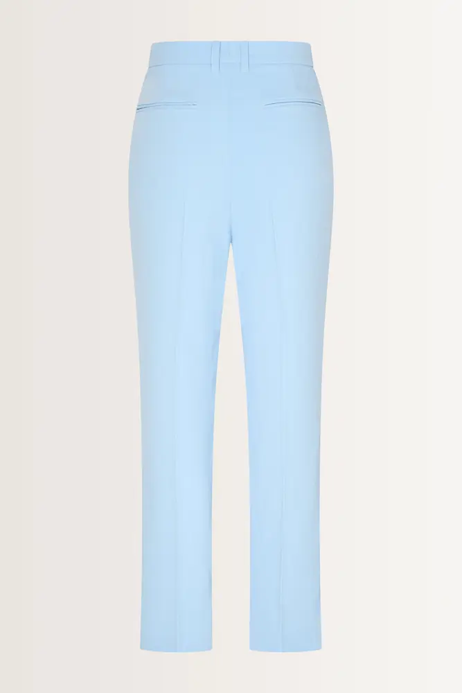 Soepele pantalon met persvouwen
