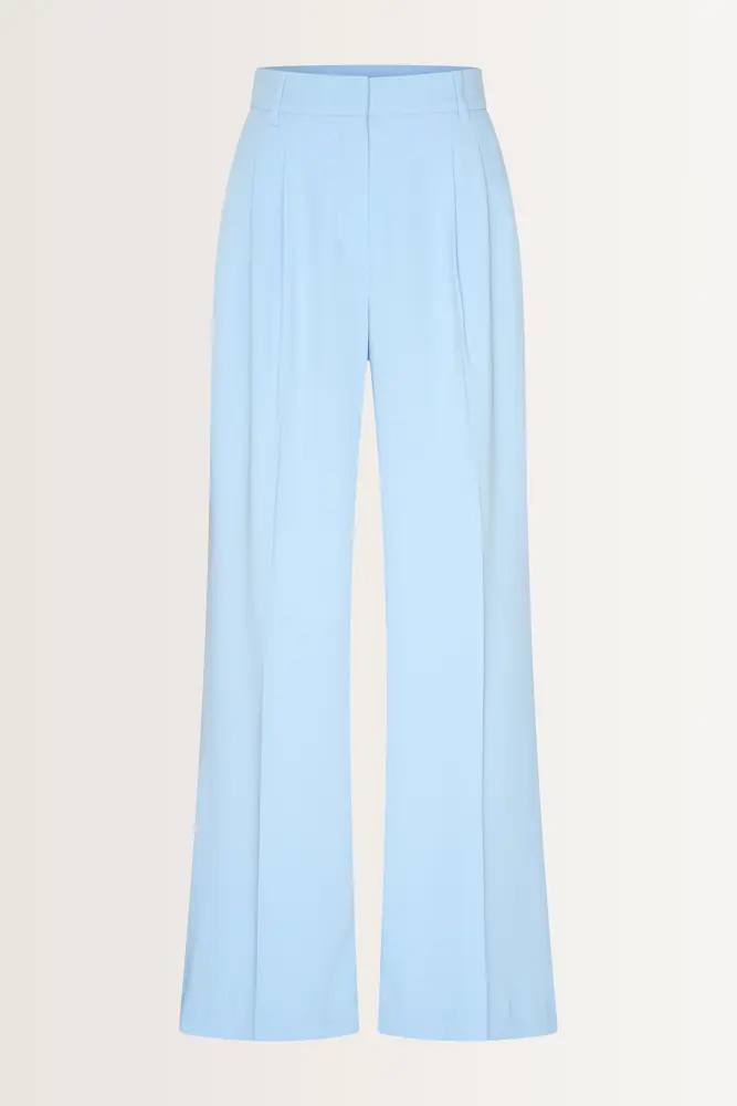 Wijde pantalon met plooidetails
