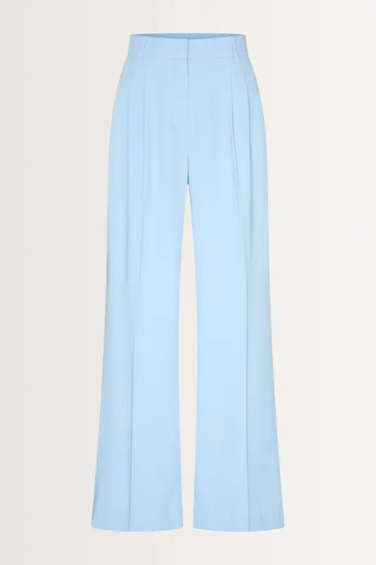 Wijde pantalon met plooidetails