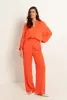 Wijde broek pintuck details