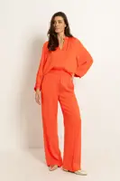 Wijde broek pintuck details