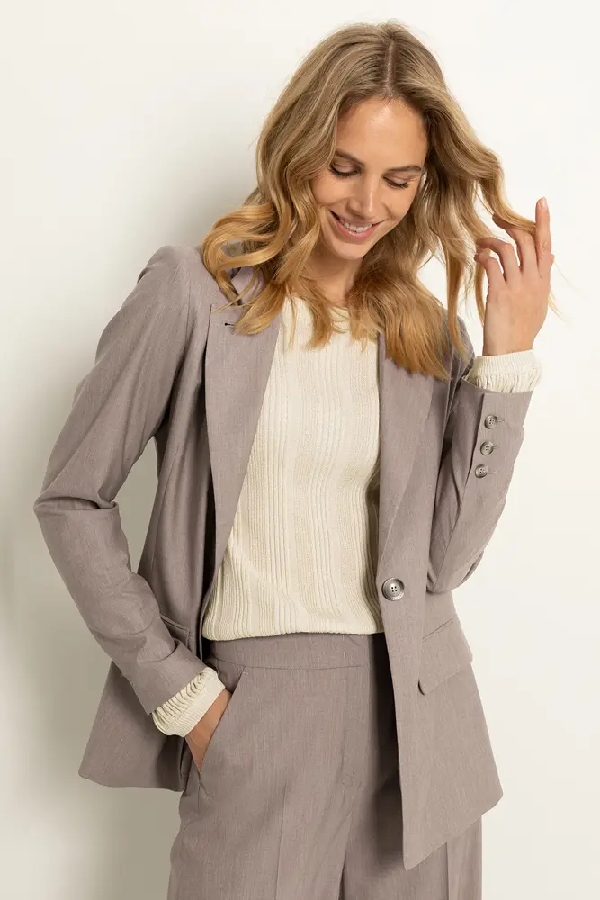 Getailleerde blazer single breasted