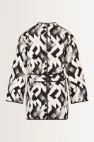 Grafische kimono quilted effect