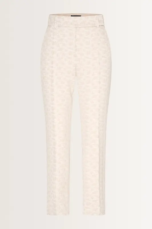 Straight jacquard pantalon