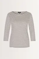 Gestreept t-shirt met metallic accenten