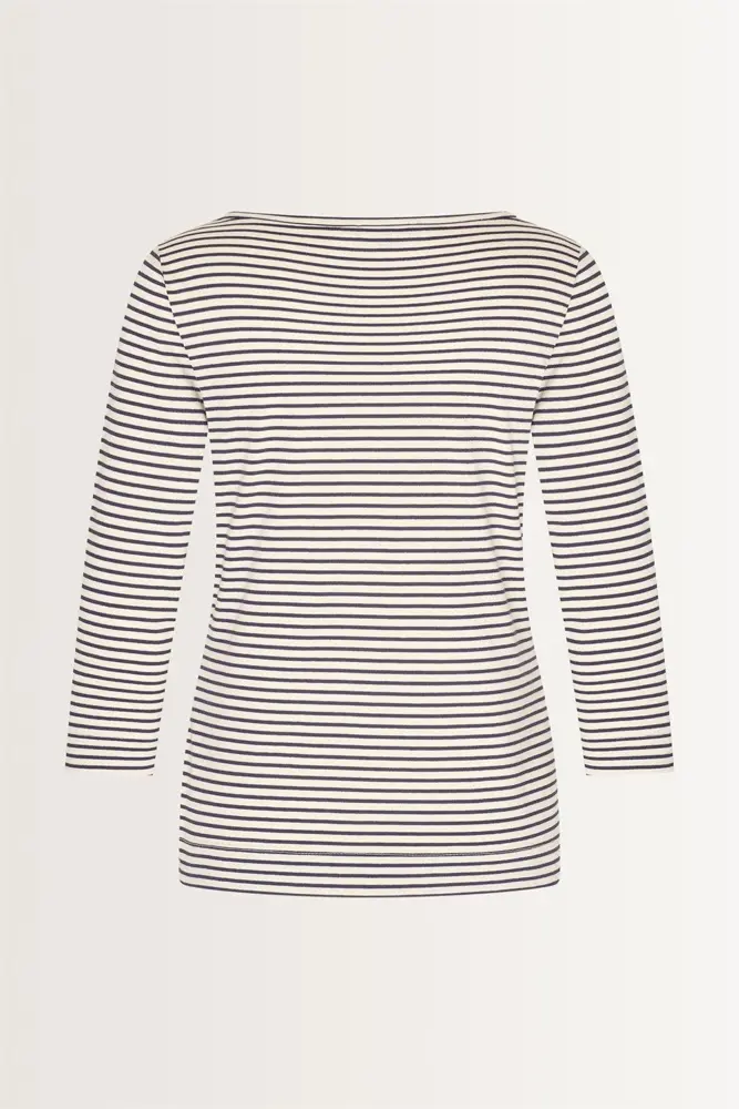 Gestreept t-shirt met metallic accenten
