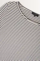Gestreept t-shirt met metallic accenten