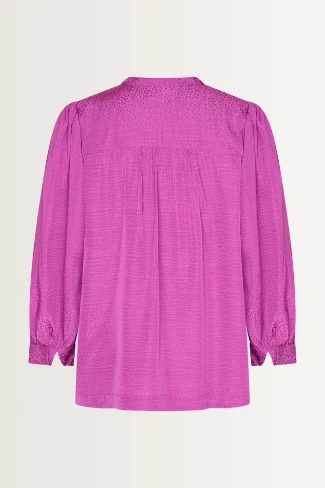 Blouse jacquard stippen