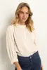 Blouse jacquard stippen