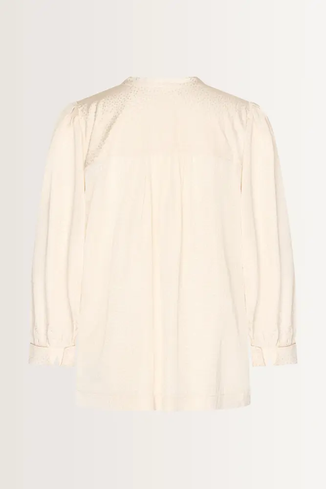 Blouse jacquard stippen