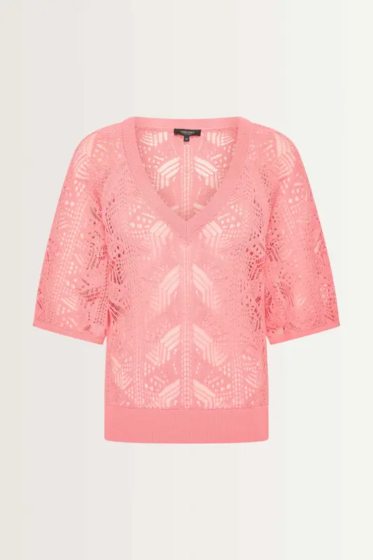 Luchtige knit met vlindermouwen