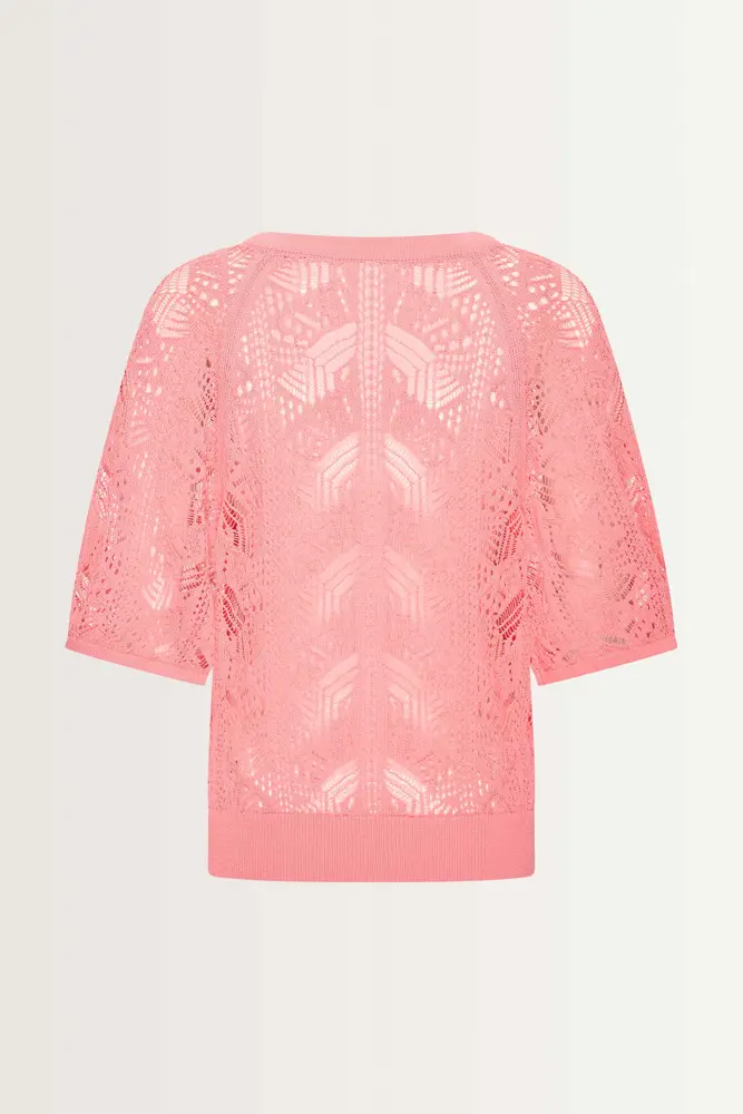 Luchtige knit met vlindermouwen