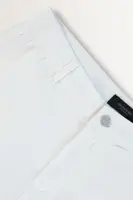 Poplin broek met wijde pijpen
