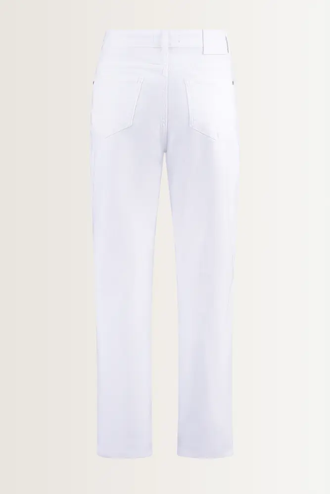 Tapered jeans in stone washed denim