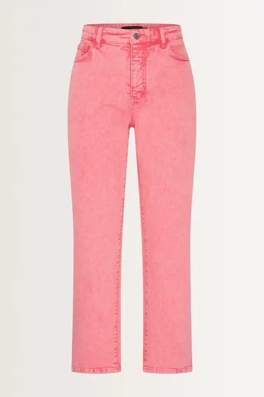 Tapered jeans in stone washed denim