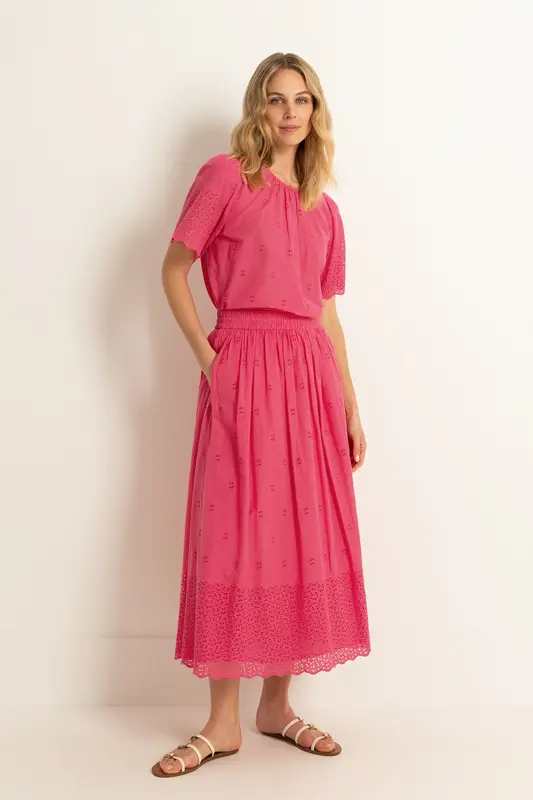 Rok met broderie