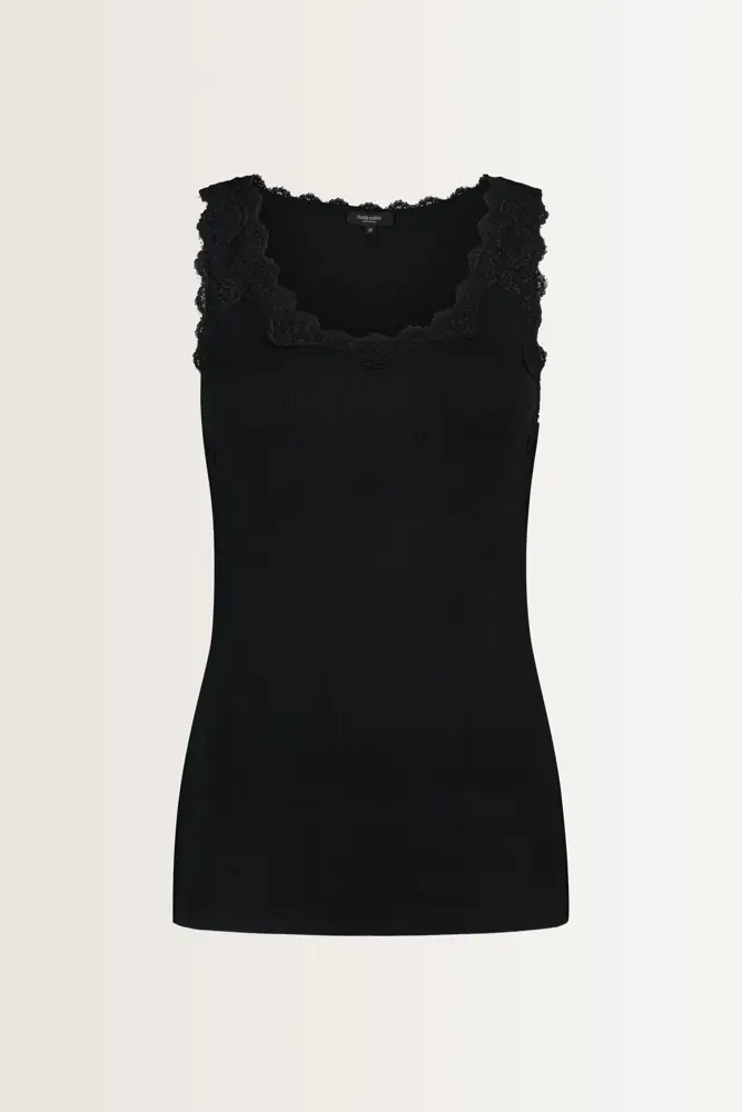 Tanktop met kanten rand