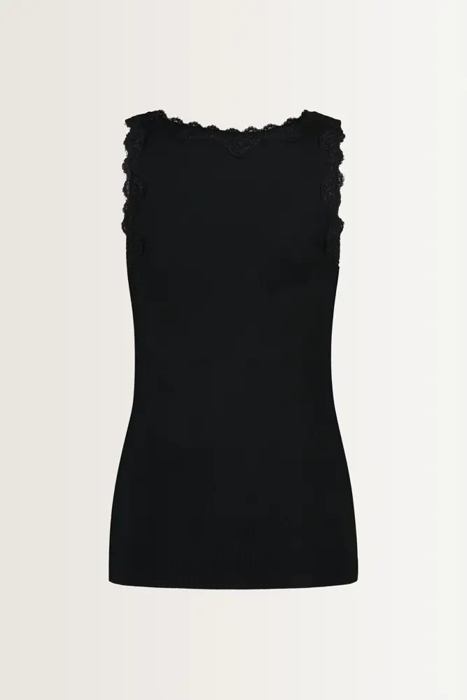 Tanktop met kanten rand
