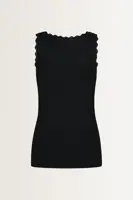 Tanktop met kanten rand