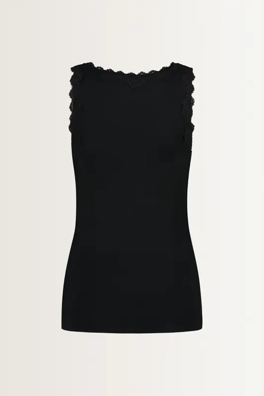 Tanktop met kanten rand