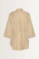 Casual blouse met strikceintuur