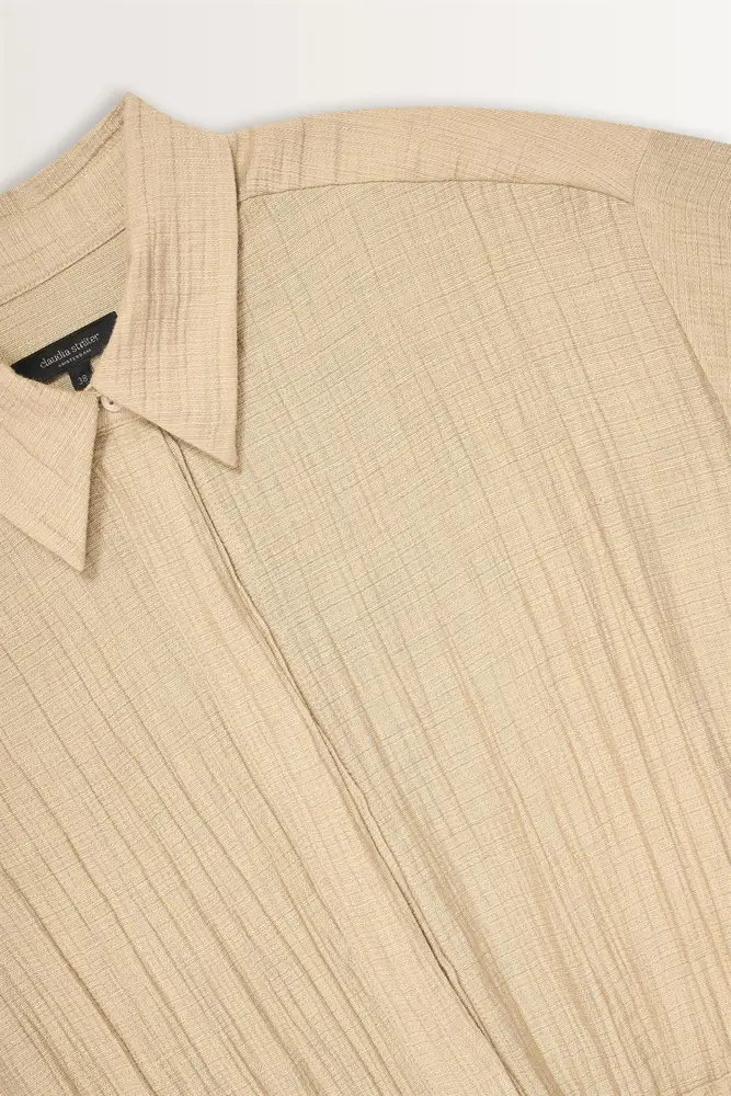 Casual blouse met strikceintuur