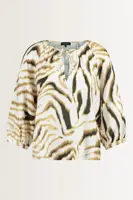 Print blouse met strikdetail