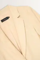 Lange blazer linnenstructuur