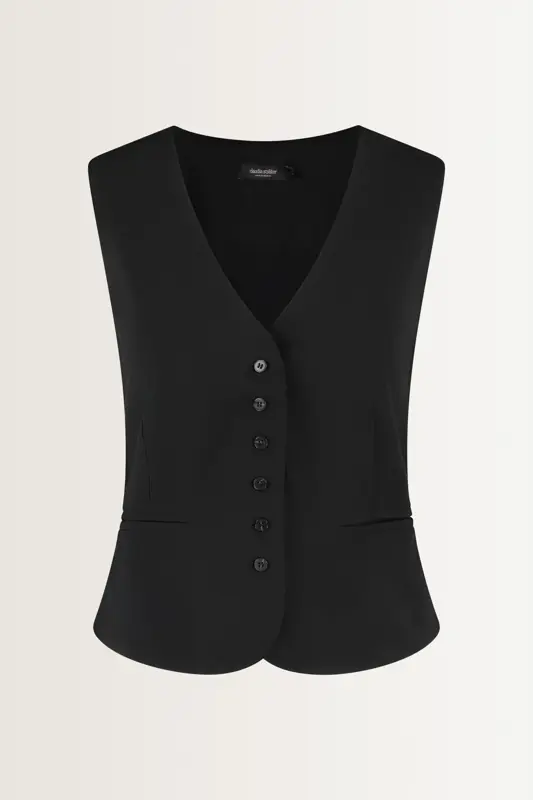 Klassiek gilet diepe V-hals