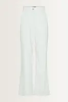 Linnenblend broek met flairpijp