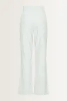 Linnenblend broek met flairpijp