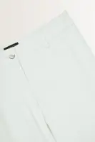 Linnenblend broek met flairpijp