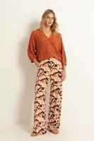 Wijde broek met print